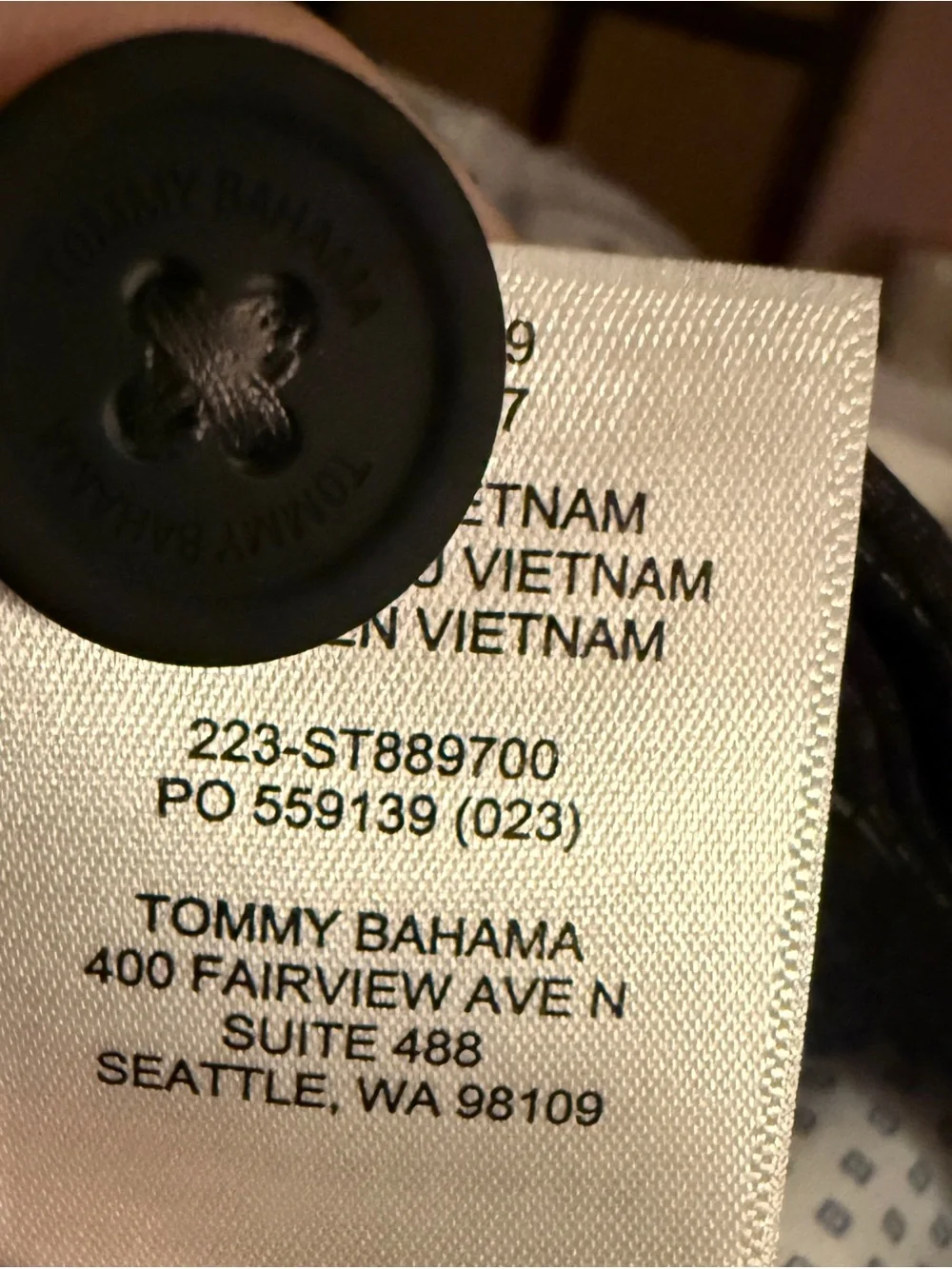 Tommy Bahama classic charcoal